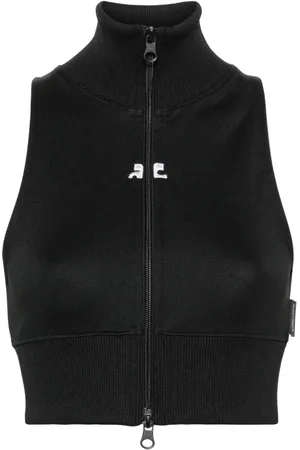 Courrèges Cropped-Top mit Reißverschluss