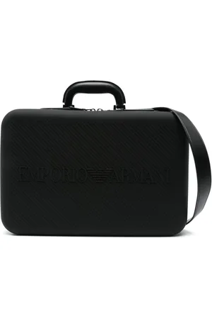Emporio Armani Aktentasche mit Logo-Prägung