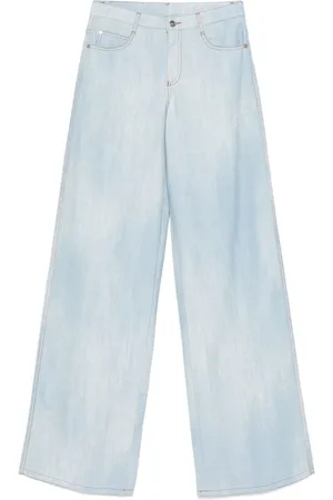 ERMANNO SCERVINO Marocain Hose mit Jeans-Print