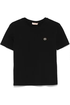 Twin-Set T-Shirt mit Oval T-Schild