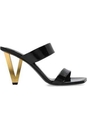 VERSACE V2025 Mules aus Lackleder 85mm