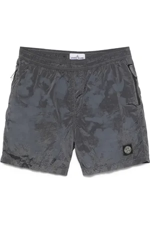 Stone Island Badeshorts mit Knitteroptik
