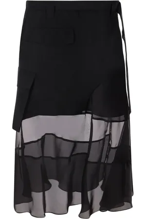 SACAI Asymmetrischer Midirock