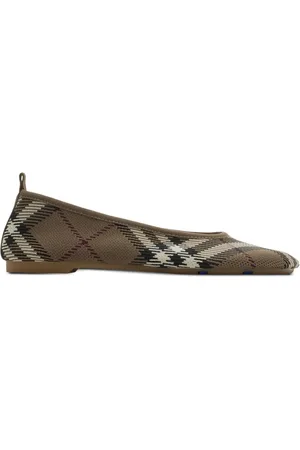 Burberry Karierte Strick Baby Ballerinas