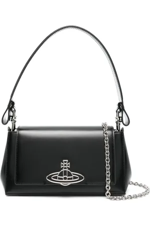 Vivienne Westwood Mittelgroße Schultertasche mit Haselnussbraun