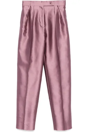 Max Mara Hose im Metallic-Look
