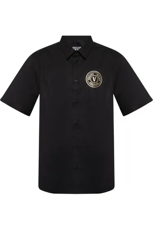 VERSACE Poloshirt mit V-Emblem