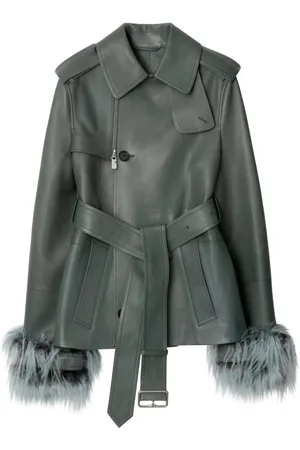Burberry Trenchjacke aus Leder
