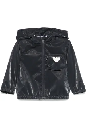 Emporio Armani Jacke mit gummiertem Logo