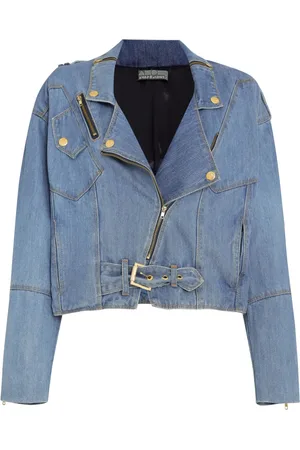 AMAPÔ Bikerjacke im Jeans-Look