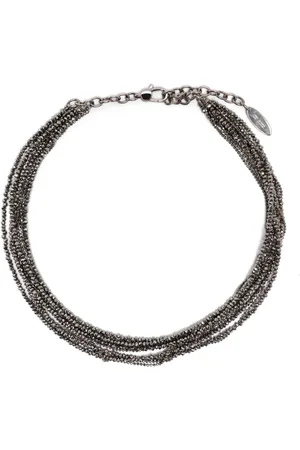 Brunello Cucinelli Vetro Halskette aus Sterlingsilber