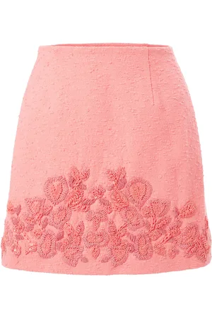 Carolina Herrera Bestickter Minirock