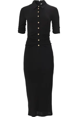 Carolina Herrera Midikleid mit Raffungen