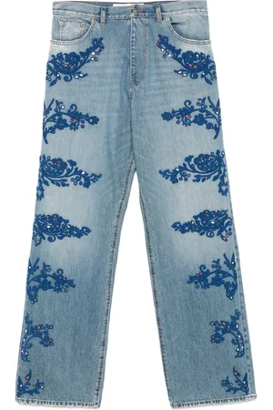 VALENTINO GARAVANI Jeans mit Guipure-Spitze