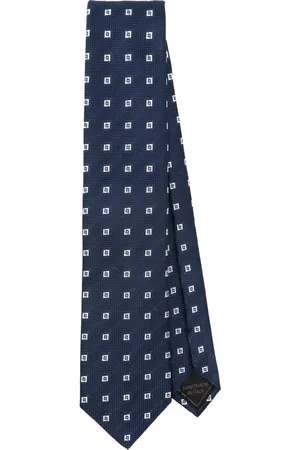 BRIONI Geometrisch gemusterte Krawatte