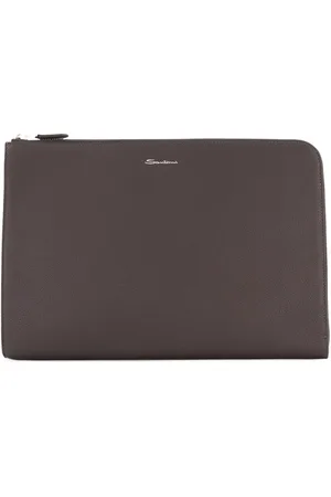 santoni Laptophülle mit Logo-Print