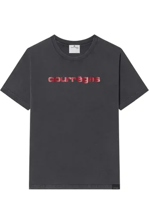 Courrèges T-Shirt mit Logo-Print