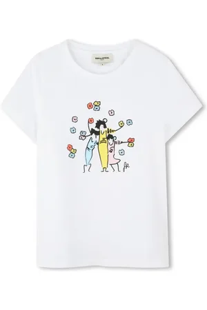 Sonia Rykiel Enfant T-Shirt mit Familien-Print