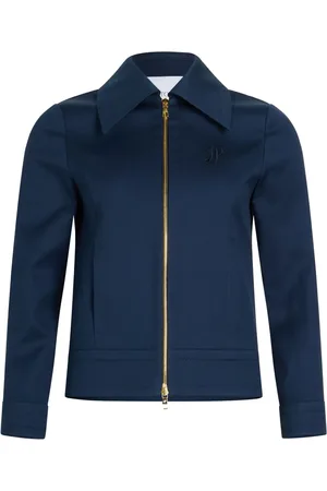 Patou Cropped-Twill-Jacke mit Reißverschluss