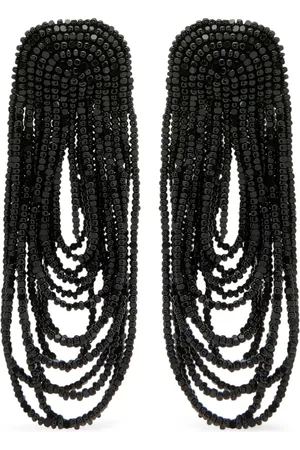 Oscar de la Renta Beaded Curtain Ohrringe