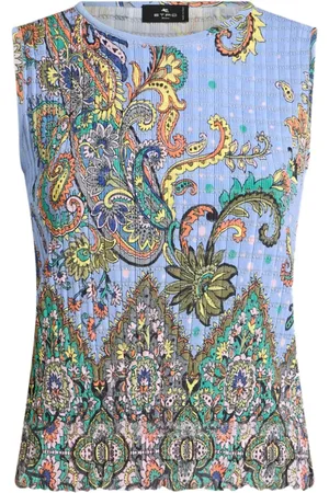Etro Strickoberteil mit Blumenmuster