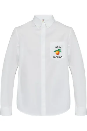 Casablanca Hemd mit Orangenstickerei