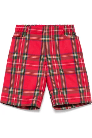 LA STUPENDERIA Shorts mit Schottenkaro