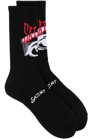 SAINT MXXXXXX Socken mit Intarsien-Logo