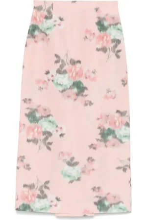 Serafini Bleistiftrock mit Blumen-Print