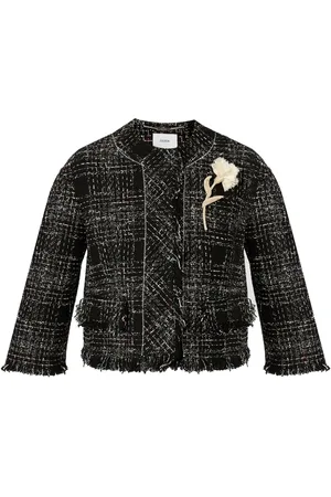 Erdem Cropped-Jacke mit Rundhalsausschnitt