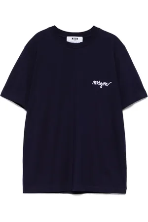 Msgm T-Shirt mit Logo-Stickerei