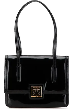 Salvatore Ferragamo 2021 Gancini Handtasche aus Lackleder