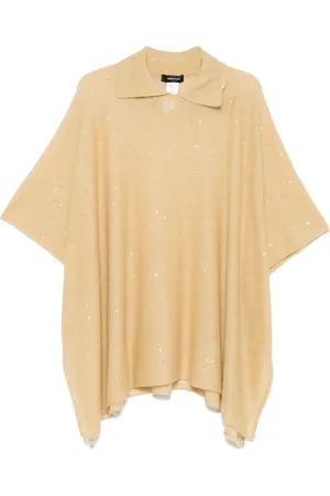Fabiana Filippi Gebürstetes Cape mit Pailletten