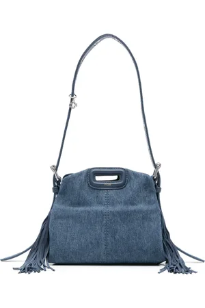 Maje Schultertasche mit Fransen