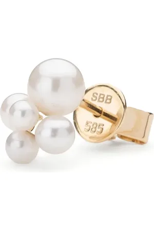 SOPHIE BILLE BRAHE 18kt Thyra Gelbgoldohrring mit Perle
