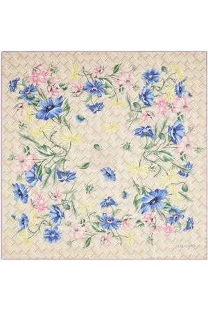 Salvatore Ferragamo Seidenschal mit Strauß-Print