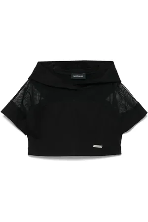 MONNALISA T-Shirt mit semi-transparentem Besatz