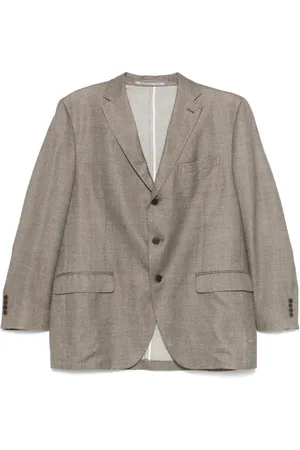Loro Piana 2010s pre-owned Sakko mit meliertem Effekt