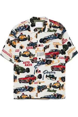 SACAI Hemd mit "Race Car"-Print