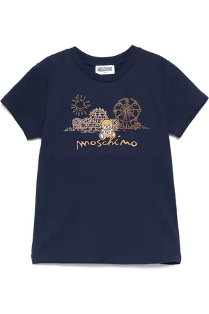 Moschino T-Shirt mit Teddy-Stickerei