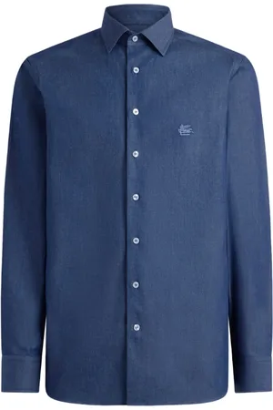 Etro Pegaso Hemd aus Chambray