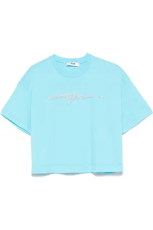 Msgm T-Shirt mit Logo-Verzierung
