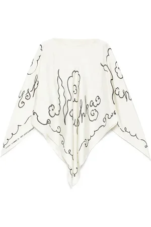 Nanushka Schal aus Seide mit Cut-Out