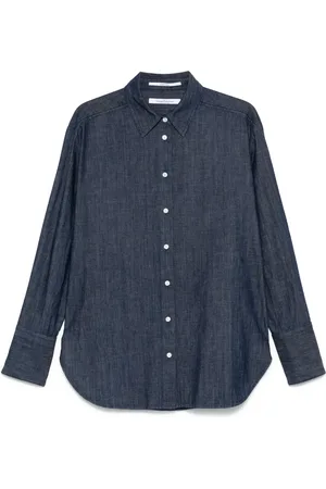 Another Tomorrow Chambray-Hemd