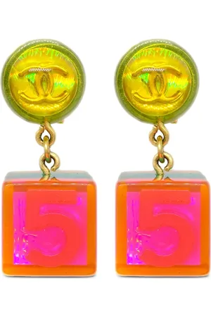 CHANEL 1997 pre-owned Cube Ohrclips