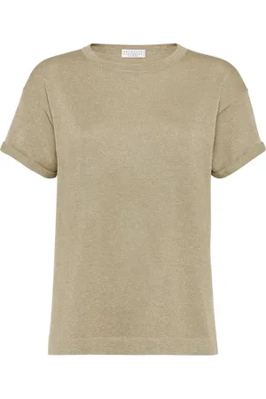 Brunello Cucinelli T-Shirt aus Lurex