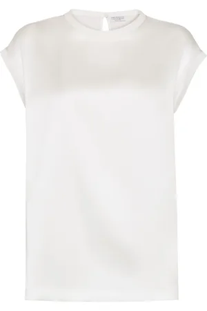 Brunello Cucinelli T-Shirt mit Monili-Verzierung