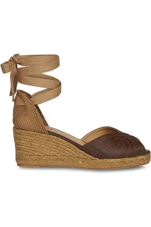 Etro Wedge-Espadrilles mit Paisleymuster