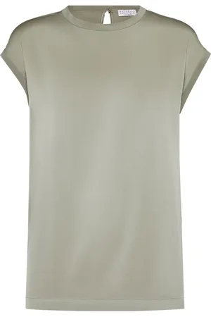 Brunello Cucinelli T-Shirt mit Monili-Verzierung