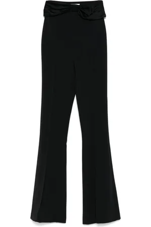 Elisabetta Franchi Krepphose mit Satinschleife